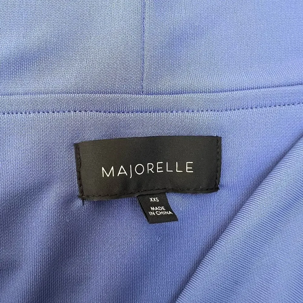 Majorelle Cypress Ruched Periwinkle Blue Bodycon Mini Dress Sz XXS Cocktail